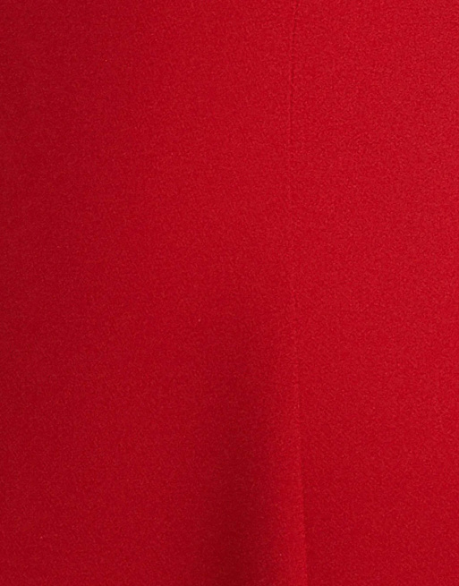 Goddiva fit & flare a line maxi dress in red, 4 of 4