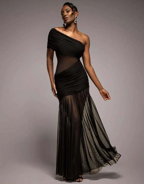princess polly baby blue dress Women's Back In Stock Black Formal Dresses & Evening Gowns main image 1