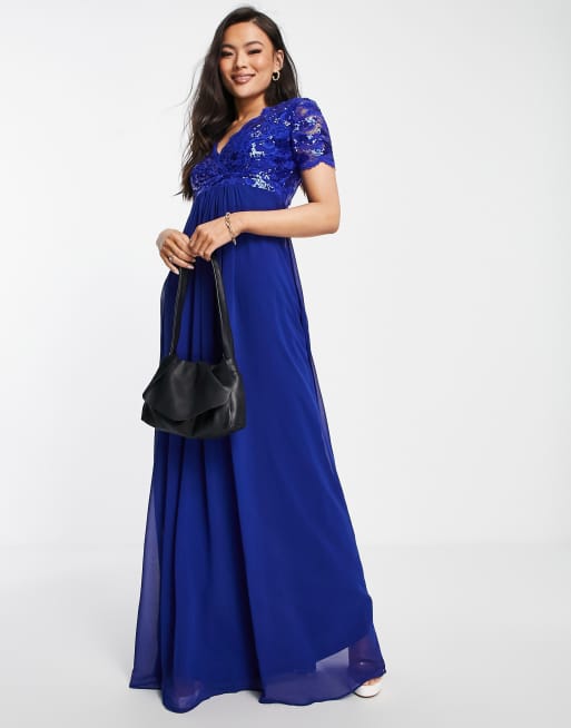 Asos royal blue dress online