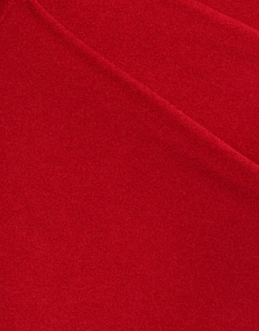 Goddiva One shoulder cape sleeve maxi dress in red, 4 of 4