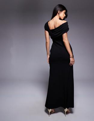 black party dress with long sleeves Bateau Neck Two Piece Black Long Sleeves Prom Dress PG319 US8 / Custom Color