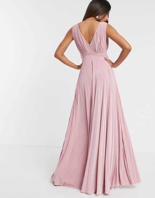 Light pink outlet pleated dress