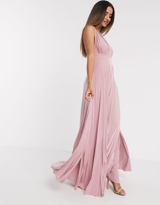 Light pink shop pleated dress