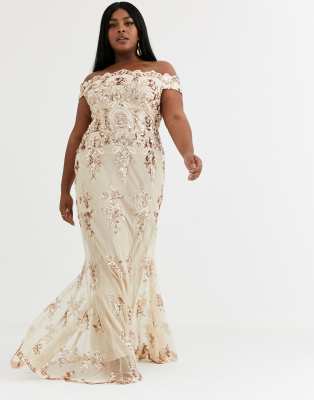 goddiva rose gold dress