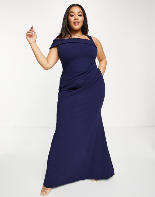 Plus size best sale fishtail maxi dress