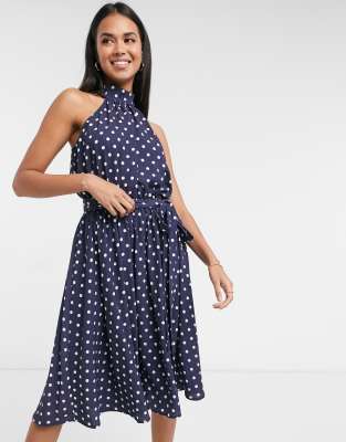 robe dos nu bleu