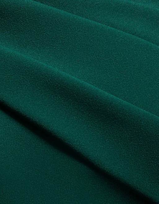 Goddiva Sash one shoulder bardot maxi dress in emeraldgreen, 4 of 4