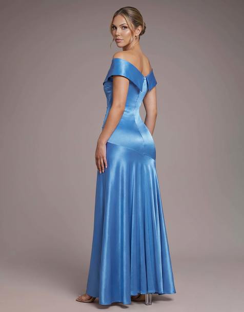 Page 2 - Blue Satin Dresses & Gowns | Royal Blue & Light Blue Styles | ASOS