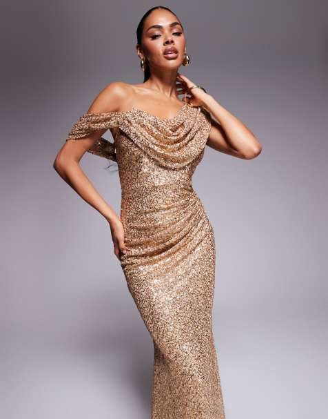strapless open back dress Ladivine CD875 Size 22 Black Long Fitted Satin Maxi Slit Prom Dress Off The Shoulder Corset Formal Gown main image 0