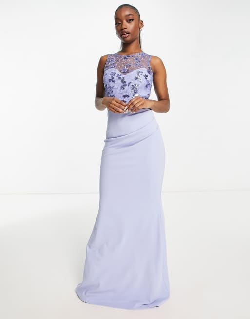 Lipsy navy 2024 prom dress