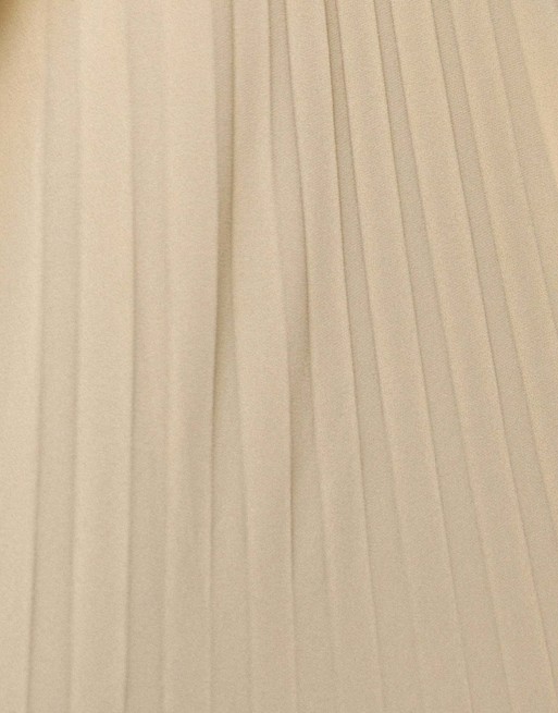 Goddiva Sleeveless pleated chiffon multiway scarf maxi dress in butteryellow, 4 of 4