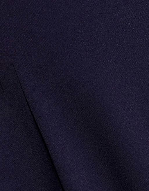 Goddiva Strapless fit & flare a line maxi dress in navy, 4 of 4