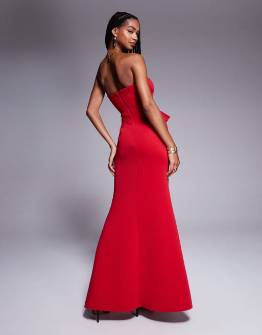 floor length peplum dress Peplum Dress Black – Marttini By Lana main image 1