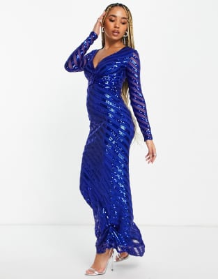 cobalt blue maxi