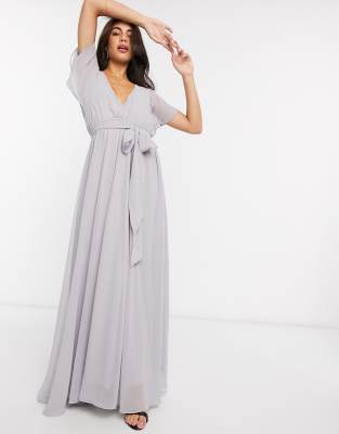 fitted waist maxi dress