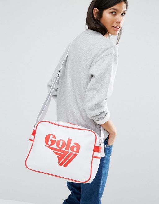 Buy Gola Redford messenger bags in white/red online at gola.co.uk