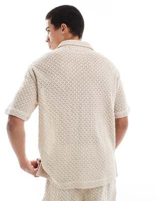 GOLDSBORO CAMP COLLAR KNIT SHIRT 