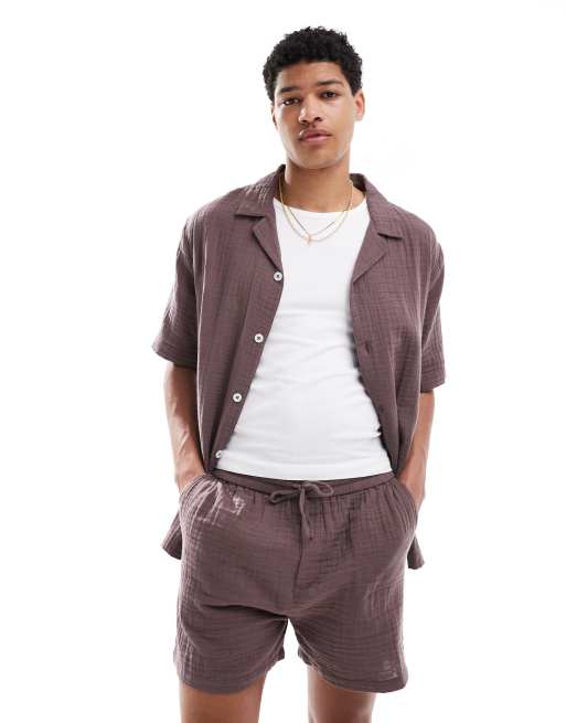 Goldsboro - Coordinato stile resort marrone scuro