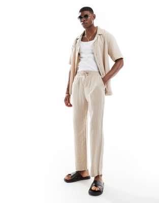 Goldsboro - Pantaloni stile resort color pietra