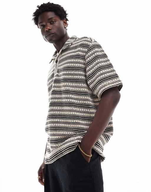 Goldsboro - Polo da spiaggia in maglia multicolore