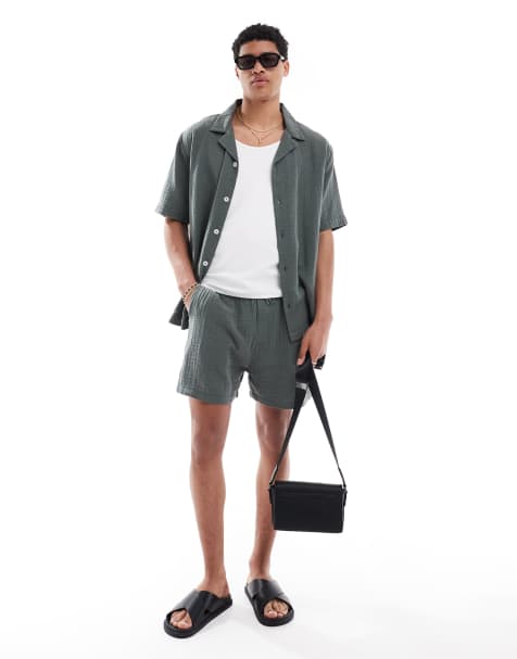 Goldsboro resort beach co-ord in khaki - view 1