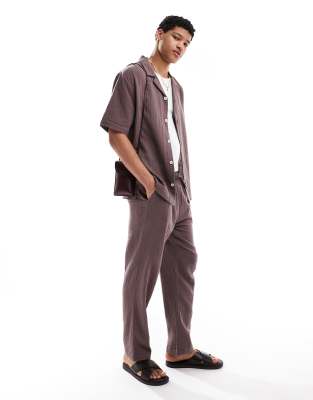 Goldsboro Goldsboro resort trouser in dark brown