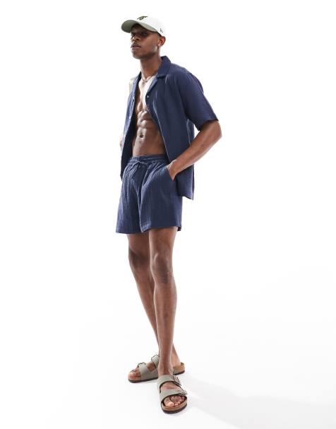 Goldsboro - Strand co-ord set in donkerblauw - view 1