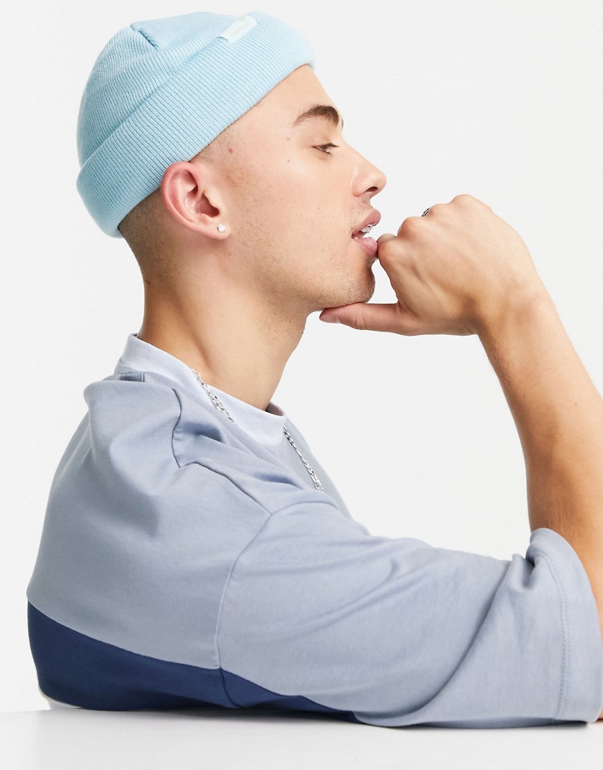 фото Голубая шапка-бини asos daysocial-голубой asos design