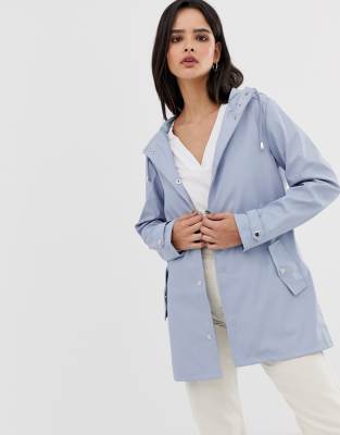 Голубой дождевик River Island-Синий