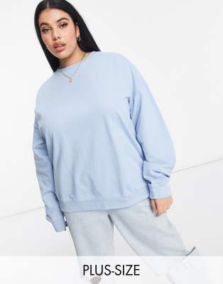 Худи и свитшоты  Asos Голубой свитшот Missguided Plus