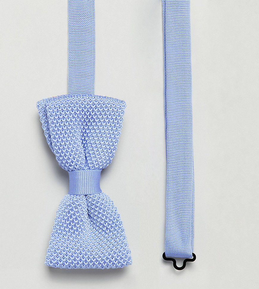 фото Голубой трикотажный галстук-бабочка noose & monkey wedding-синий