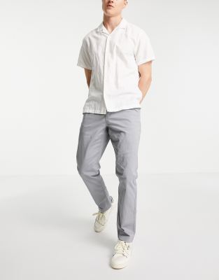 Брюки и чиносы  Asos Голубые чиносы узкого кроя New Look-Голубой
