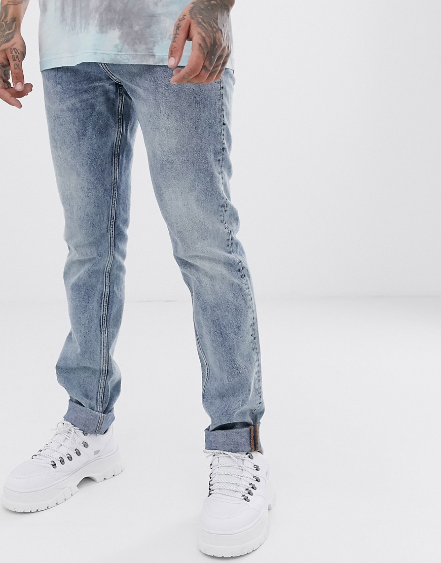 фото Голубые узкие джинсы cheap monday - sonic-синий