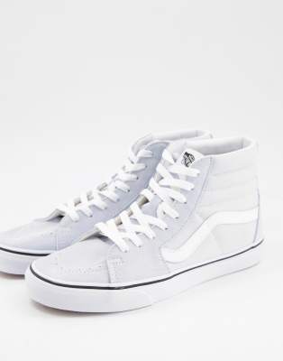 фото Голубые высокие кроссовки vans sk8-hi-голубой