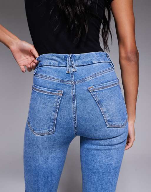 Good American Always Fits Good Legs Straight jeans in mid wash, 4 of 5
