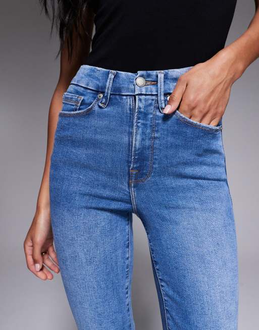 Good American Always Fits Good Legs Straight jeans in mid wash, 5 of 5