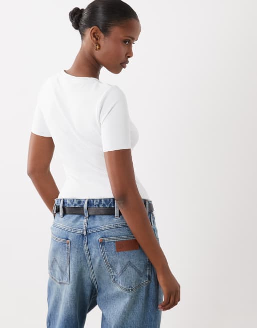 Good American – Białe t-shirtowe body modelujące, 4 z 4