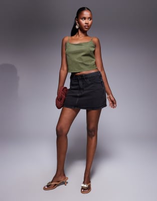 good 90s mini skirt in black