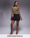 [Good American] Good American good 90s mini skirt in black 20 Black 371