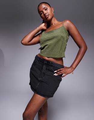 Good American Good 90s Mini Skirt In Black