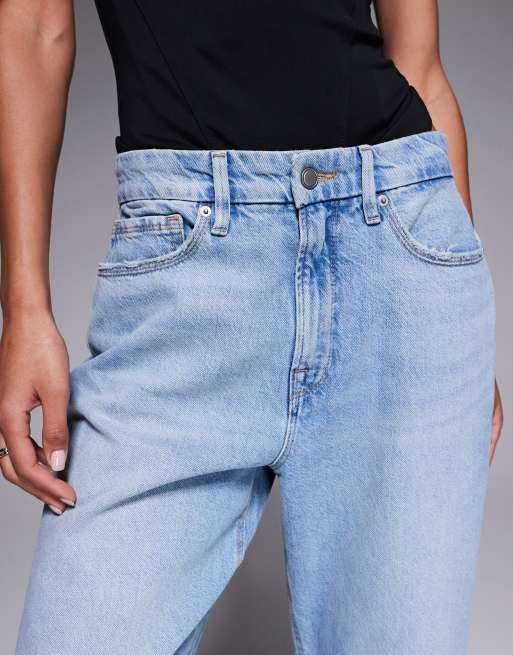 Good American – Good 90s – Verkürzte Relaxed-Fit-Jeans in Hellblau, 5 von 5