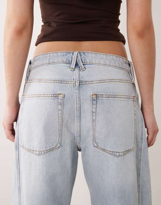 Good American good barrel jean in light blue wash, 5 of 5