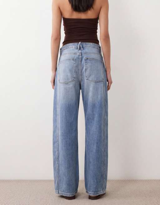 Good American – Good Barrel – Jeans in mittelblauer Waschung, 3 von 5