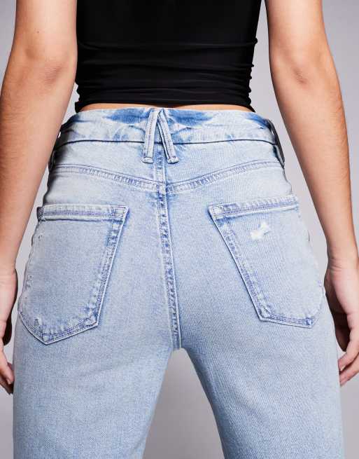 Good American – Good Classic – Bootcut-Jeans in Hellblau, 4 von 5