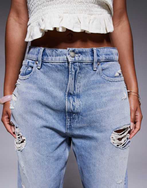 Good American good extreme barrel jeans in light blue, 5 of 5