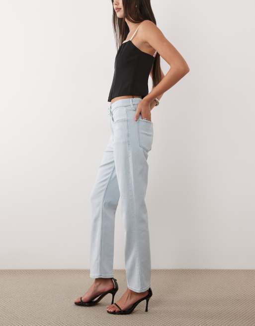 Good American good icon high waisted straight leg jeans in bleach wash, 2 of 5