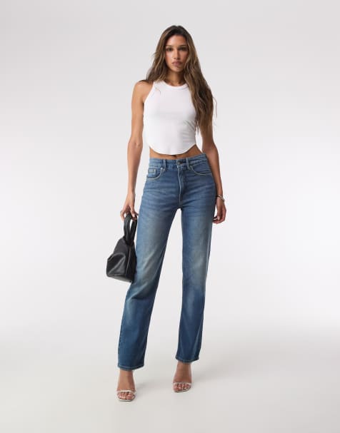 Good American - Good Icon - Jeans dritti blu scuro - view 1
