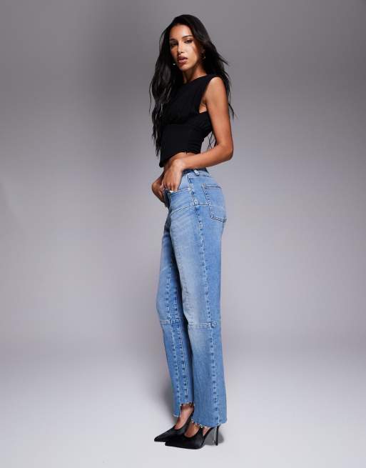 Good American – Good Icon – Niebieskie jeansy o prostym kroju, 2 z 5