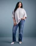 [Good American] Good American good icon straight jeans in dark blue-Navy 14 Indigo 605