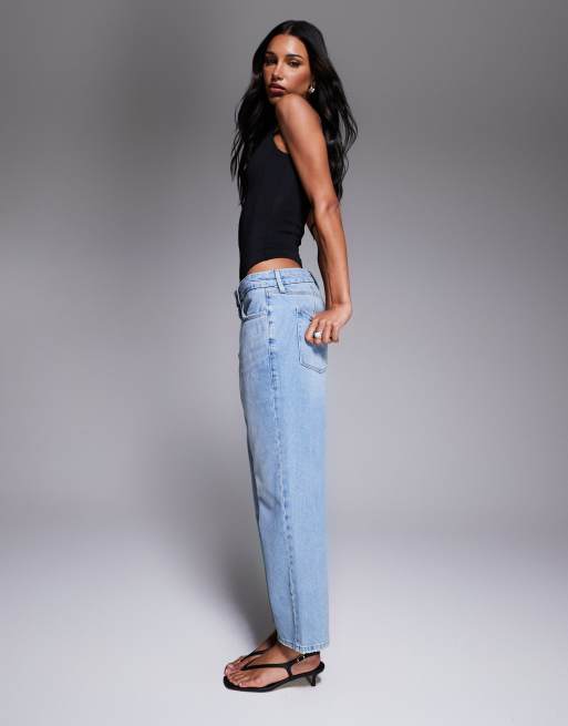 Good American - Good - Jean raccourci décontracté style années 90 - Bleu clair, 2 de 5